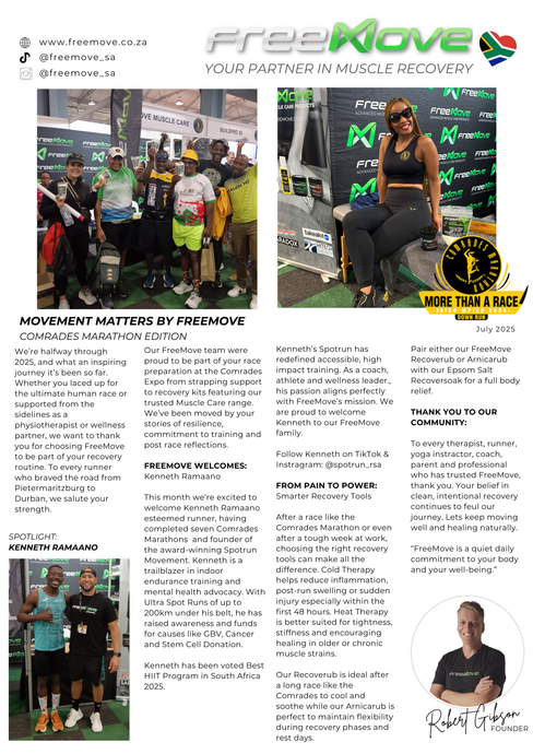 FreeMove at Comrades Marathon 2025: Recovery Tools & Inspiration